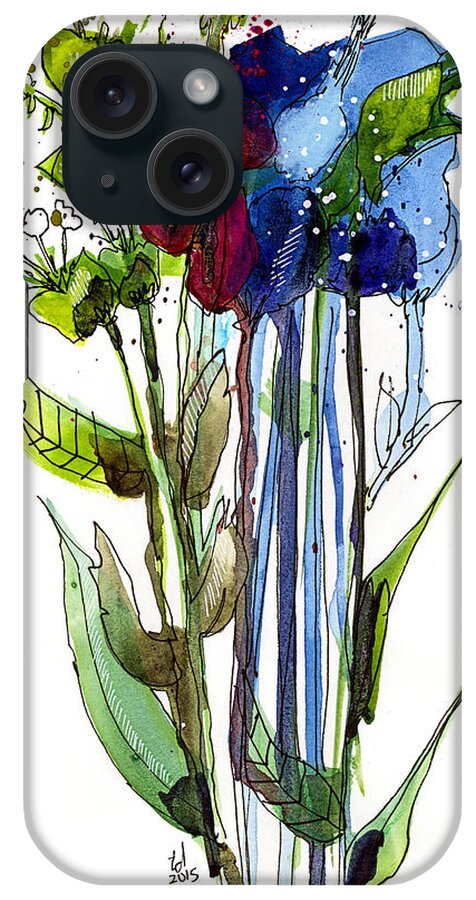 Floral iPhone Case featuring the painting Tall Bouquet by Tonya Doughty