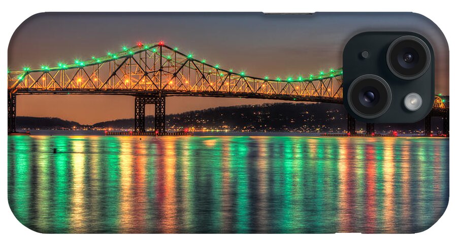 Clarence Holmes iPhone Case featuring the photograph Tappan Zee Bridge Twilight II by Clarence Holmes