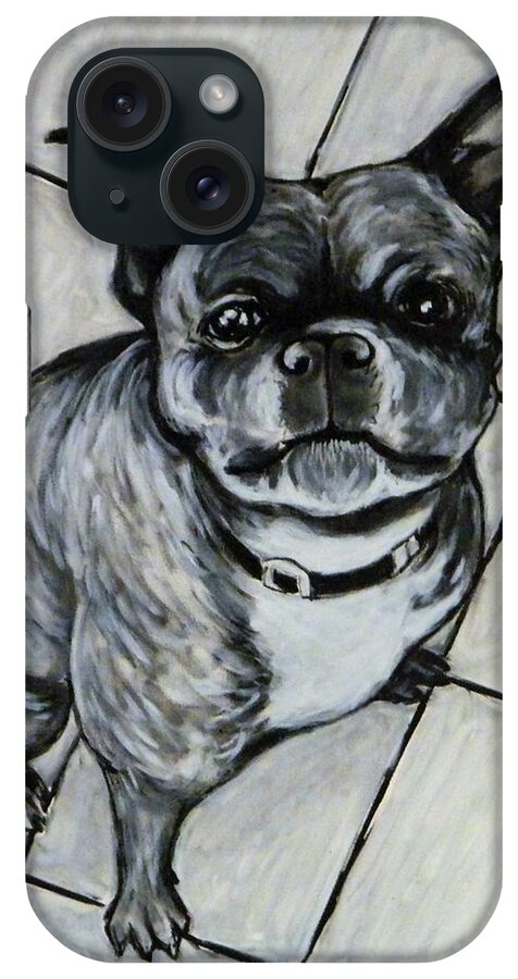 Acrylic On Canvas iPhone Case featuring the painting Taz by Bryon Stewart