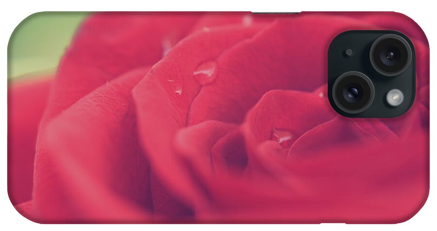 Macro iPhone Case featuring the photograph Tears of Love by Laurie Search