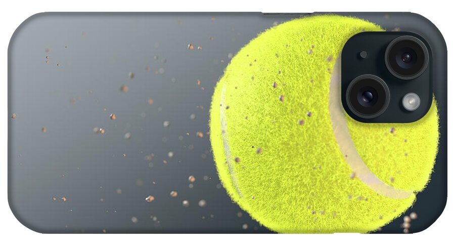 Tennis iPhone Case featuring the digital art Tennis Ball by Allan Swart