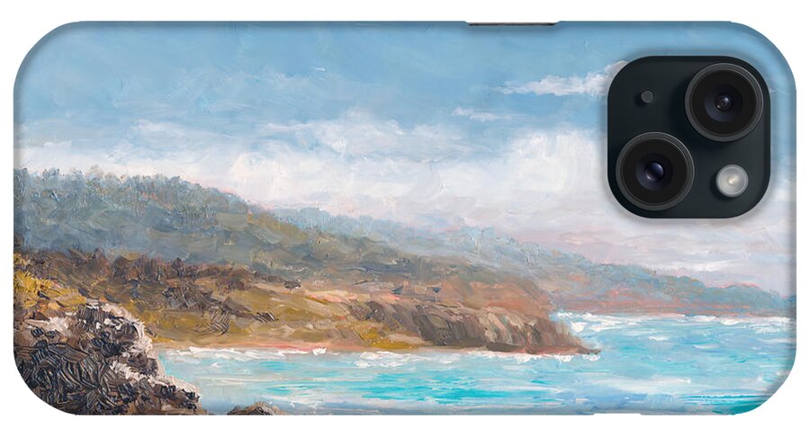 Ocean iPhone Case featuring the painting Terranea Pacific View by Douglas Castleman