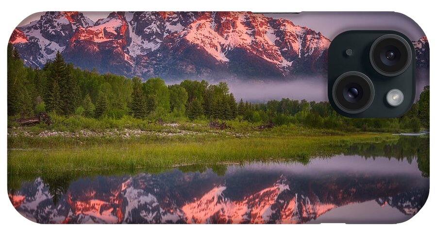 Sunrise iPhone Case featuring the photograph Teton Awakening by Darren White