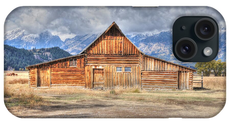 Teton iPhone Case featuring the photograph Teton Barn Front View by David Armstrong