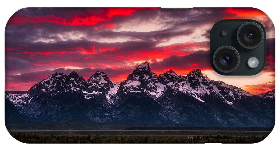 Grand Teton iPhone Case featuring the photograph Teton Sunset by Darren White