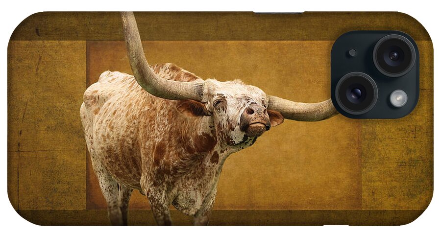 Longhorn iPhone Case featuring the photograph Texas Longhorns by Ella Kaye Dickey