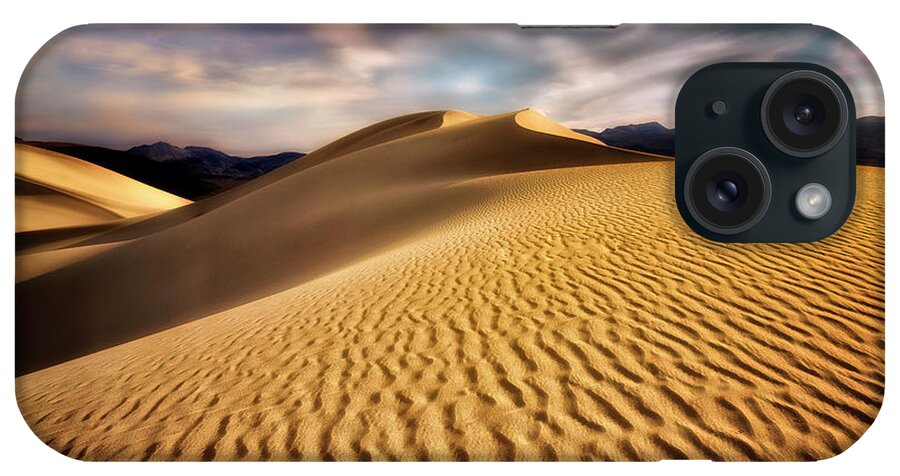 Sunrise iPhone Case featuring the photograph Textured Dunes by Nicki Frates