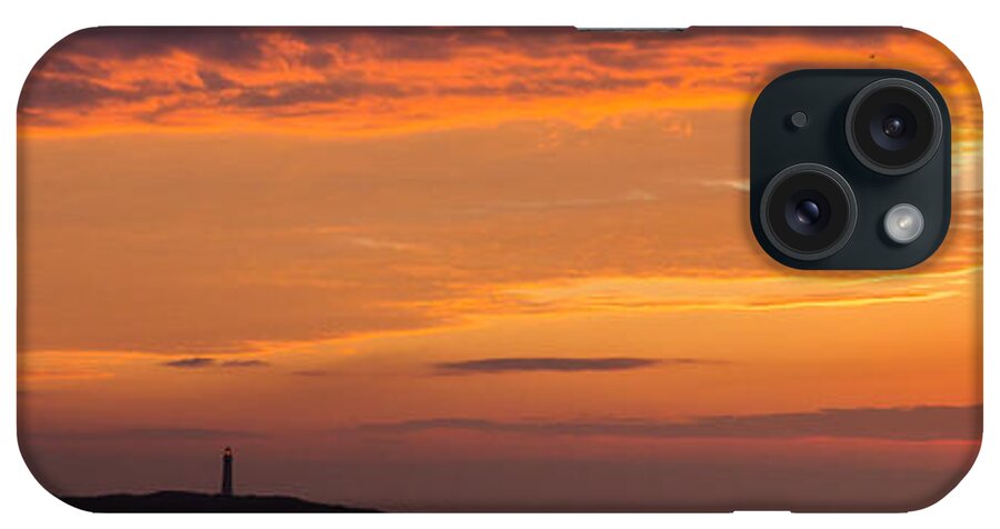 Lighthouse iPhone Case featuring the photograph Thacher Island Lighthouse Panoramic by Tim Kirchoff