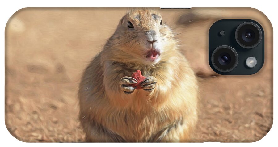 Prairiedog iPhone Case featuring the photograph Thank You For the Cookie by Donna Kennedy
