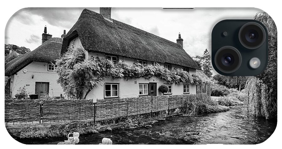 Cottage iPhone Case featuring the photograph Thatched Cottages of Hampshire 1 by Shirley Mitchell