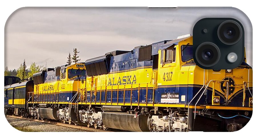 Railroad iPhone Case featuring the photograph The Alaska Railroad by Michael W Rogers