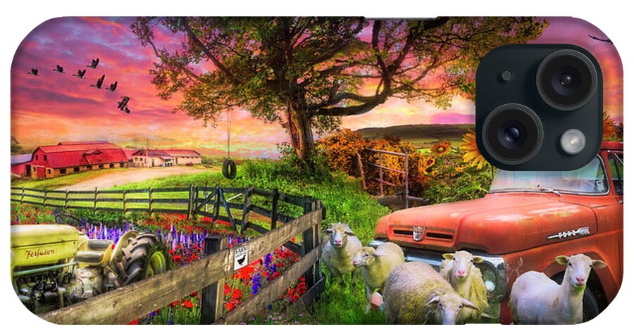 Appalachia iPhone Case featuring the photograph The Appalachian Farm Life in Beautiful Morning Light by Debra and Dave Vanderlaan