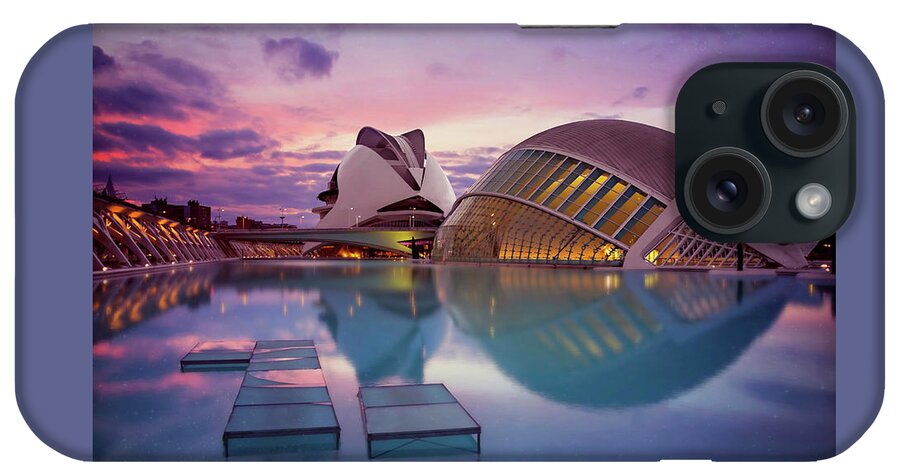 Valencia iPhone Case featuring the photograph The Architecture of Modern Valencia Spain by Carol Japp
