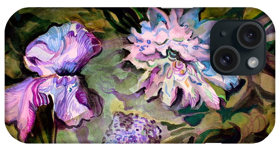Floral iPhone Case featuring the painting The Arrangements by Mindy Newman