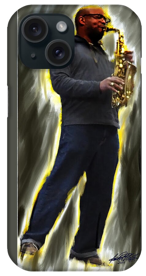 Jazz iPhone Case featuring the photograph The Artist's Other by Leon deVose