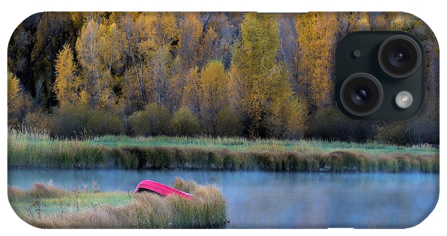 Autumn Colors Landscape iPhone Case featuring the photograph The Autumn Banks by Jim Garrison