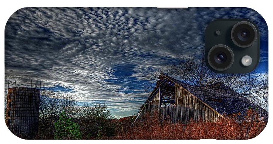 Old Barn iPhone Case featuring the photograph The Barn at Twilight by Karen McKenzie McAdoo