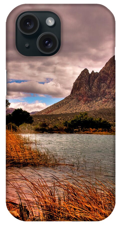 Red Rock iPhone Case featuring the photograph The Beautiful Red Rock Canyon in Nevada by David Patterson