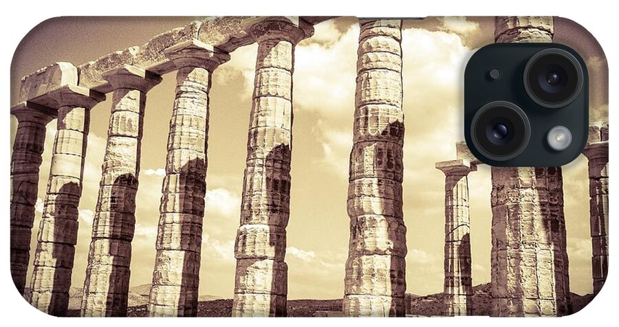 Temple Of Poseidon iPhone Case featuring the photograph The Beauty of The Temple of Poseidon by Denise Railey