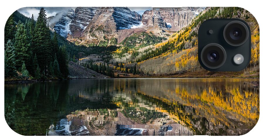 Maroon Bells iPhone Case featuring the photograph The Bells by Chuck Jason
