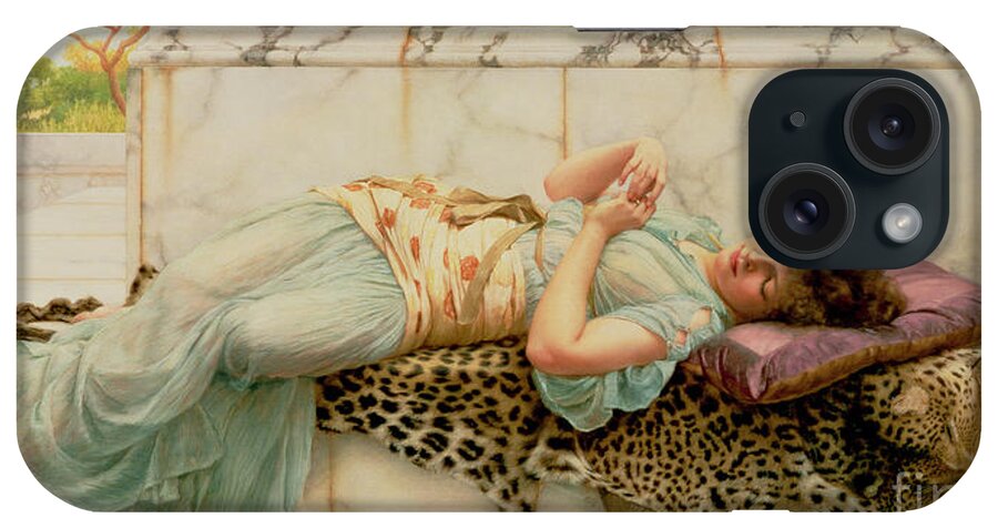 The Betrothed iPhone Case featuring the painting The Betrothed by John William Godward