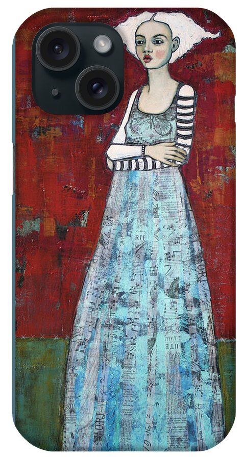 Mixed Media iPhone Case featuring the painting The Better To Hold You With by Jane Spakowsky