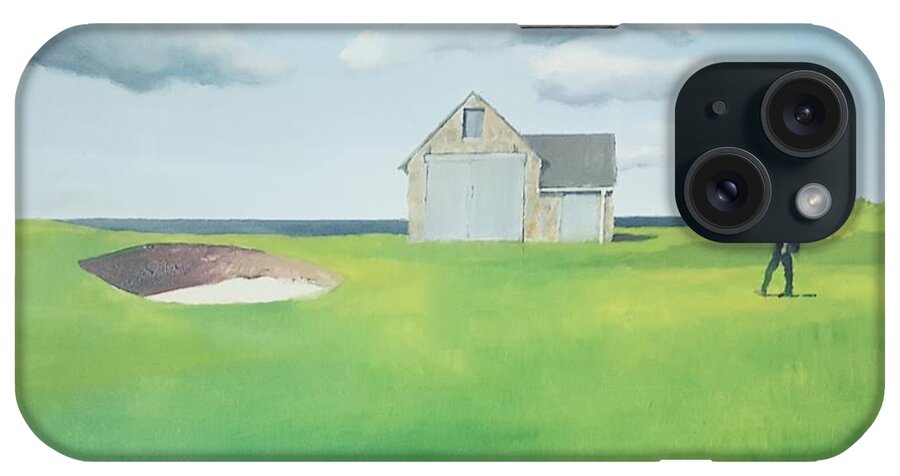 Boathouse iPhone Case featuring the painting The Boathouse by Tim Johnson