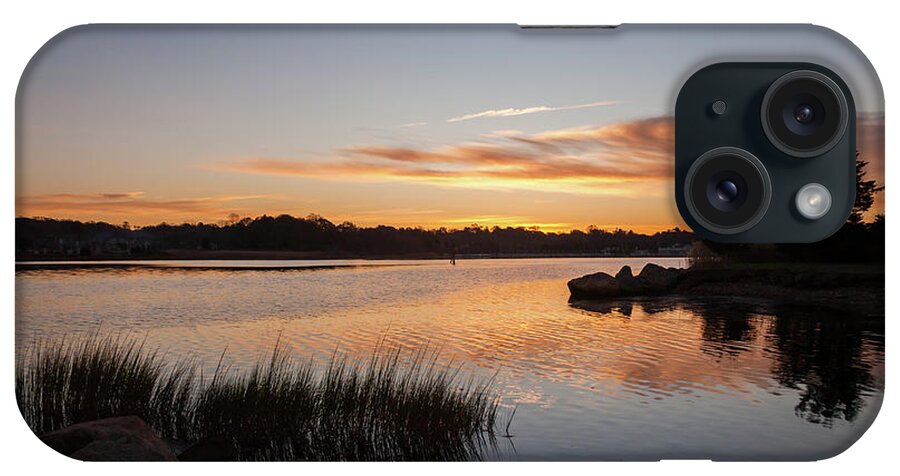Pawcatuck River iPhone Case featuring the photograph The Brink - Pawcatuck River Sunrise by Kirkodd Photography Of New England