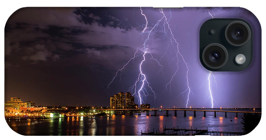 Lightning iPhone Case featuring the photograph The Caloosahatchee by Quinn Sedam