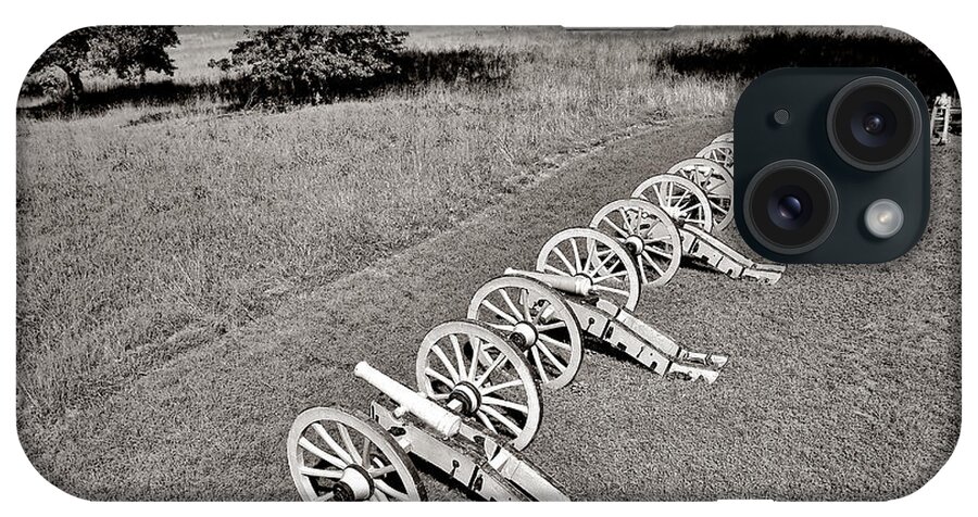 Valley iPhone Case featuring the photograph The Cannons of Valley Forge by Olivier Le Queinec