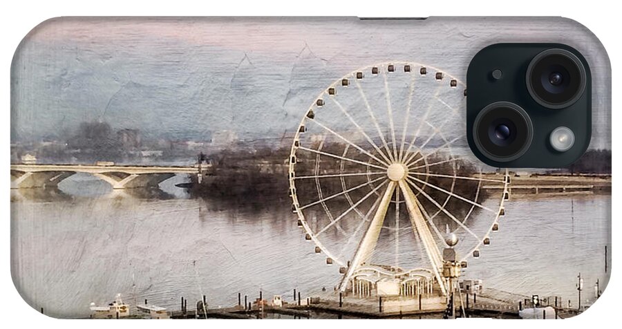 Capital Wheel iPhone Case featuring the photograph The Capital Wheel At National Harbor by Kerri Farley