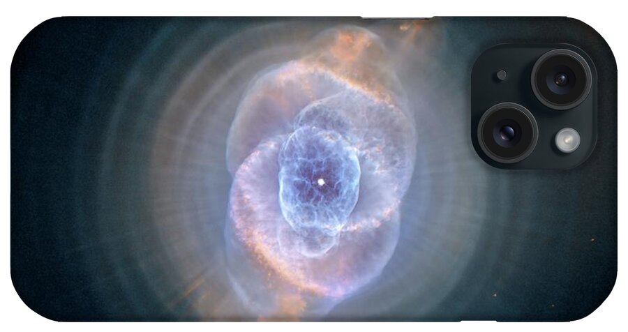 Cats iPhone Case featuring the painting The Cat's Eye Nebula by Hubble Space Telescope