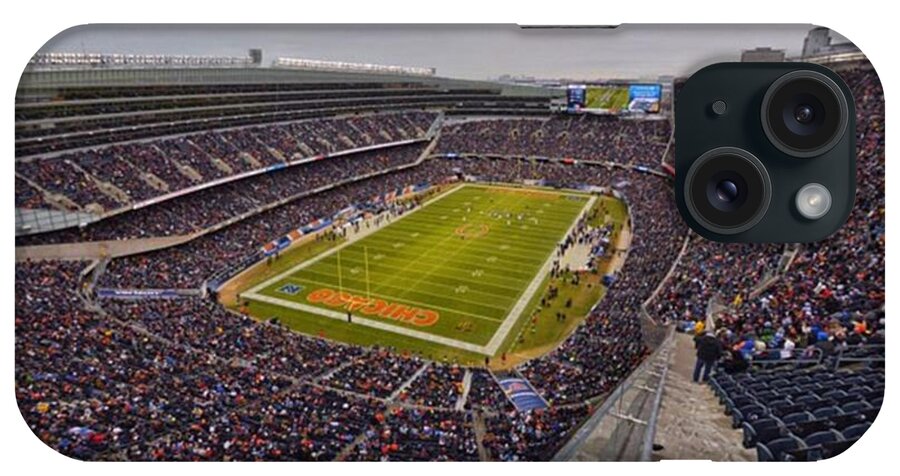 Chicagobears iPhone Case featuring the photograph The Chicago Bears 2015 Season Finale Vs by David Haskett II