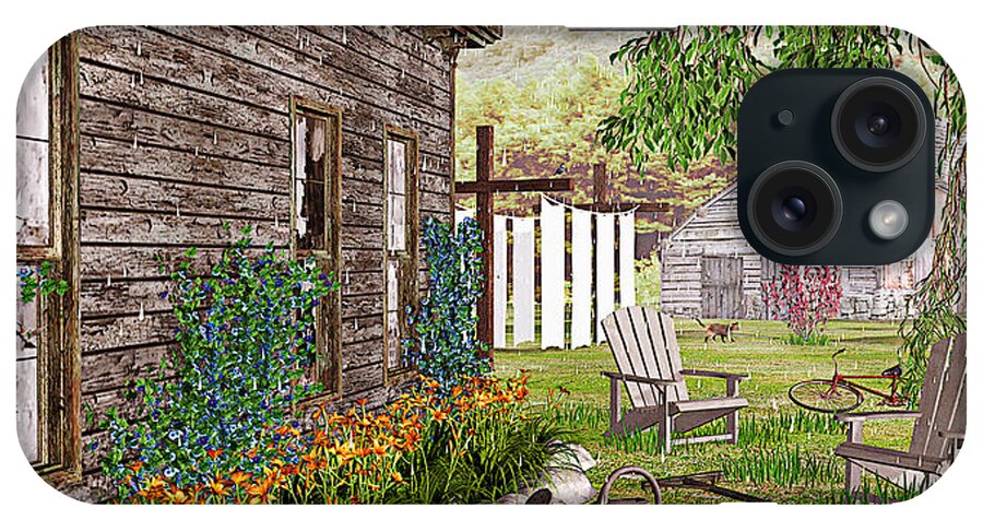 Adirondack Chair iPhone Case featuring the photograph The Chicken Coop by Peter J Sucy