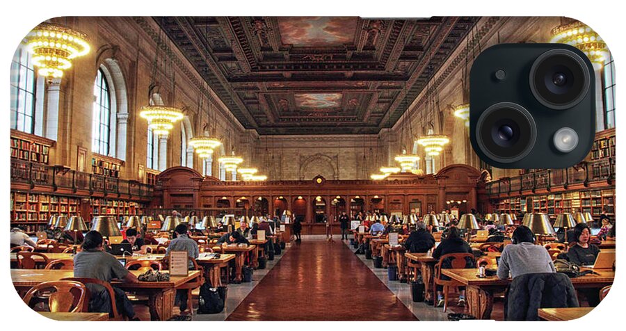 New York Public Library iPhone Case featuring the photograph The Classic Rose Room by Jessica Jenney