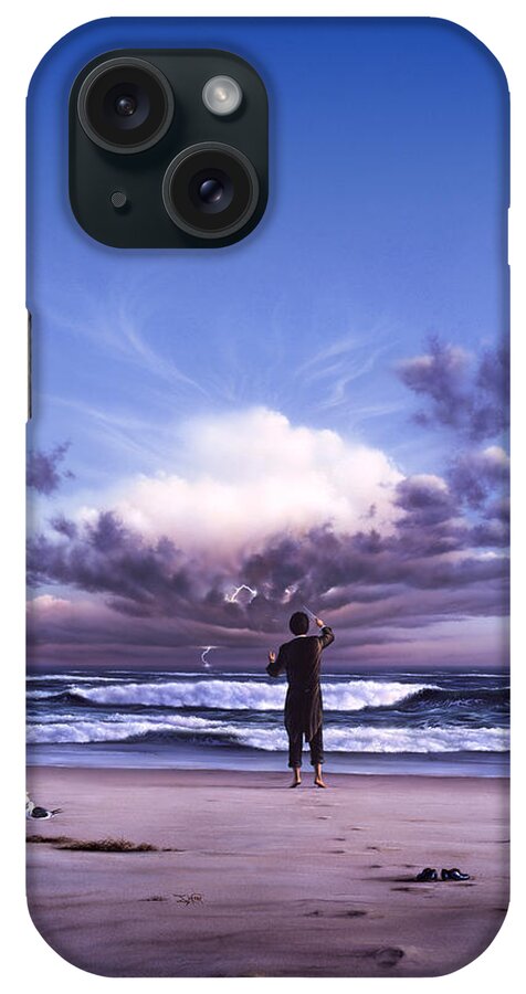 Music iPhone Case featuring the painting The Conductor by Jerry LoFaro