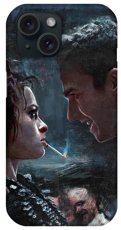 Fight Club iPhone Case featuring the painting The Confrontation With Marla - Fight Club by Joseph Oland