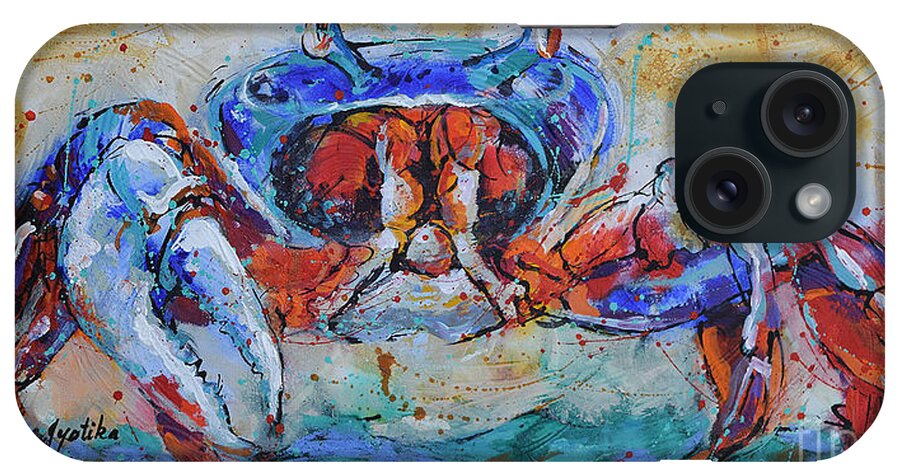 Crab iPhone Case featuring the painting The Crab by Jyotika Shroff