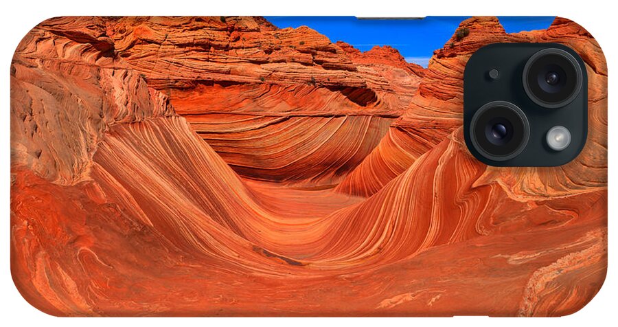 The Wave iPhone Case featuring the photograph The Desert Wave by Adam Jewell