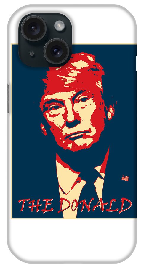 Richard Reeve iPhone Case featuring the digital art The Donald by Richard Reeve