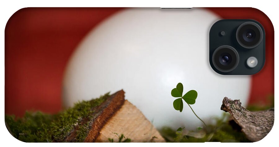 Easter iPhone Case featuring the photograph the egg - Happy Easter by Andreas Levi