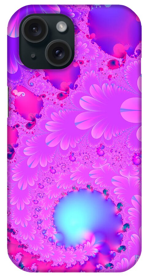 Fractal iPhone Case featuring the digital art The Enchanted Forest . Version 2 . S8 by Wingsdomain Art and Photography