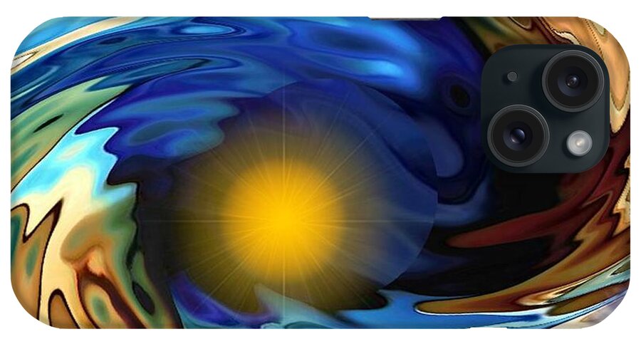 Creation iPhone Case featuring the digital art The end.The beginning by Dr Loifer Vladimir