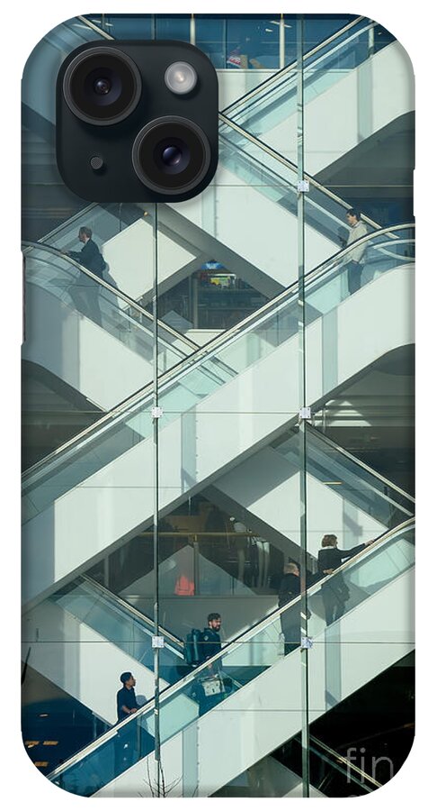Building iPhone Case featuring the photograph The escalators by Colin Rayner