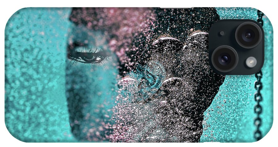 Underwater iPhone Case featuring the photograph The eye underwater by Gabi Hampe