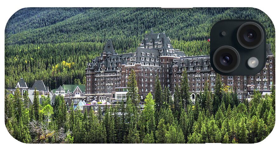 Aspen Woods iPhone Case featuring the photograph The Fairmont Banff Springs by Wayne Moran