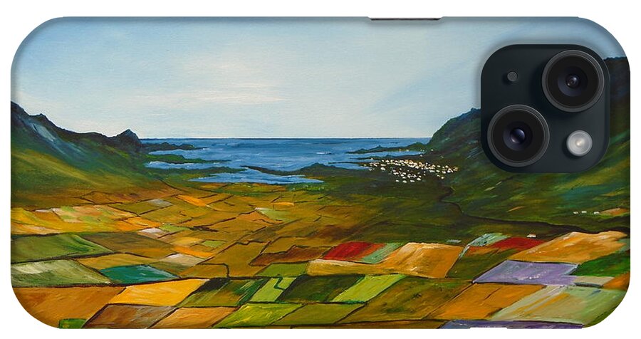 Ireland iPhone Case featuring the painting The fields of Dingle by Conor Murphy