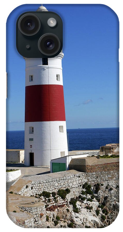 Lighthouse iPhone Case featuring the photograph The First and Last Lighthouse on the Continent of Europe by Brenda Kean