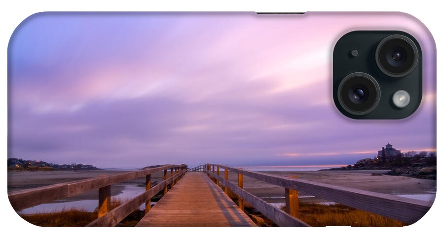 Good Harbor Beach iPhone Case featuring the photograph The Footbridge Good Harbor Beach by Michael Hubley