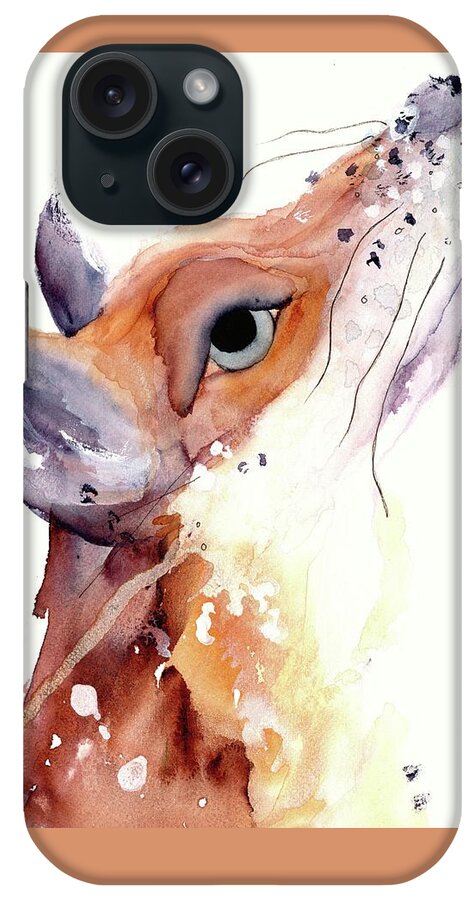Colorado iPhone Case featuring the painting The Fox by Dawn Derman